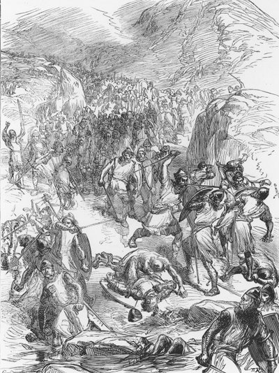 La derrota de los ingleses por los galeses en Berwin de English School
